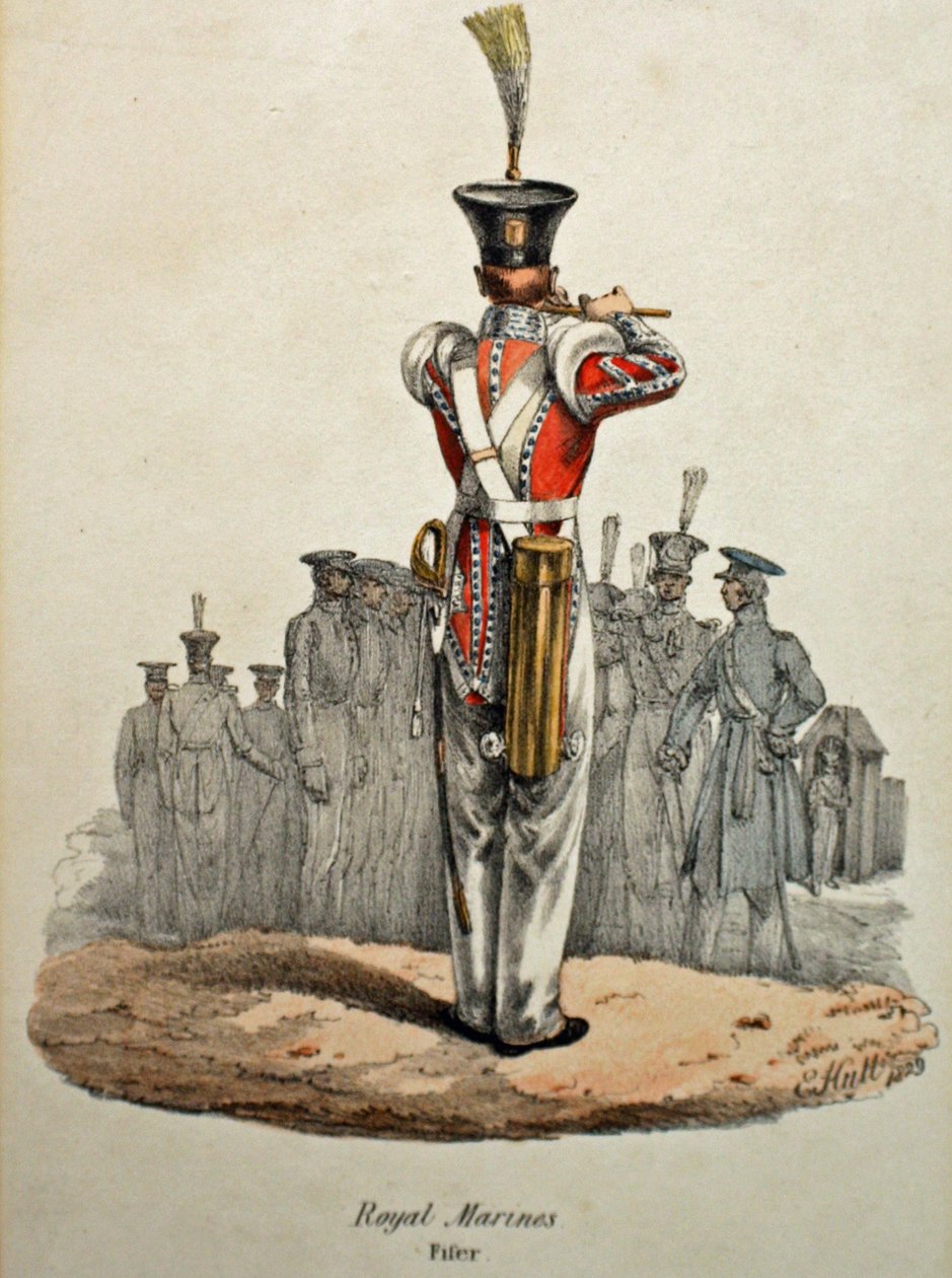 Fifero dei Royal Marines, c.1829 da Edward (after) Hull