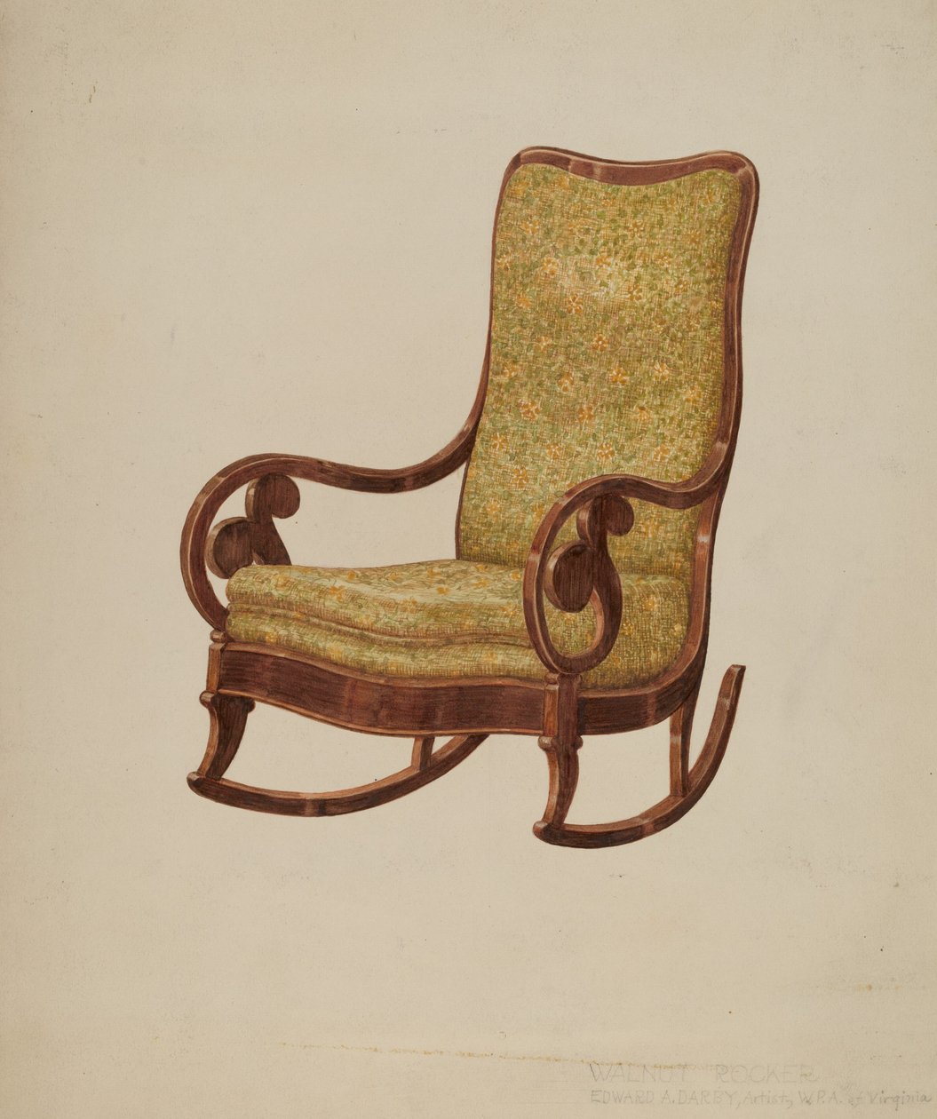 Sedia a dondolo da Edward A. Darby