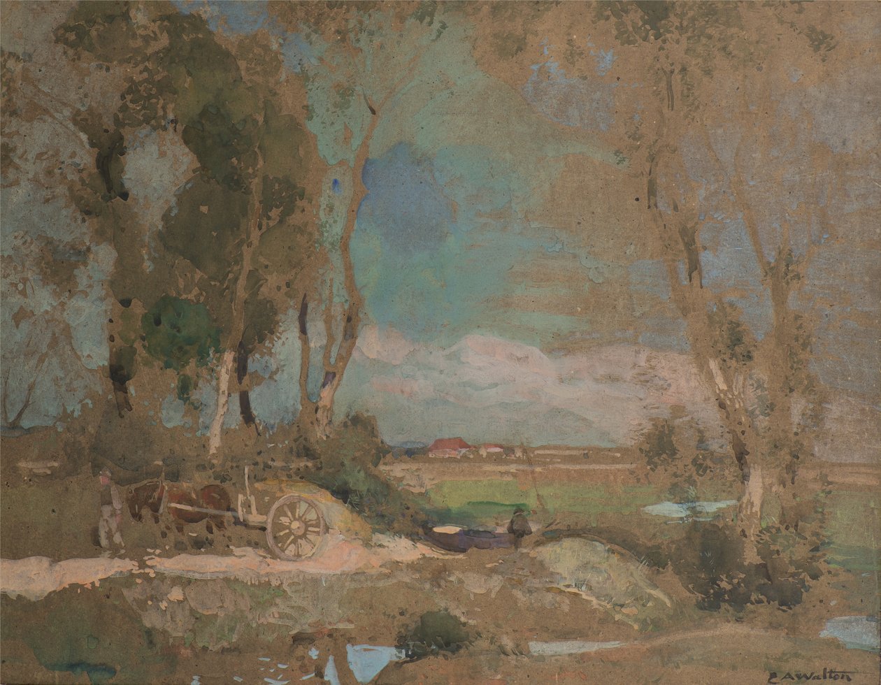 Cancelli di Fens, Suffolk da Edward Arthur Walton
