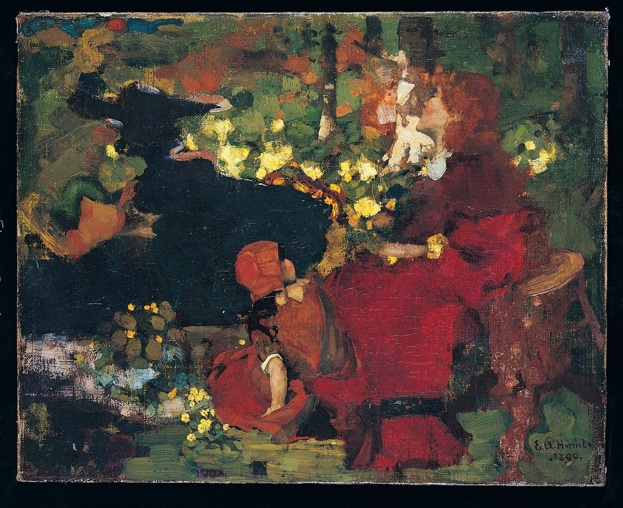 Una pozza nel bosco da Edward Atkinson Hornel