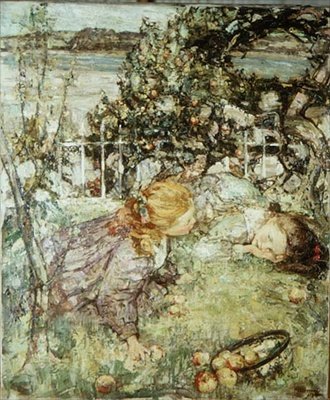 Ragazze in un Frutteto da Edward Atkinson Hornel