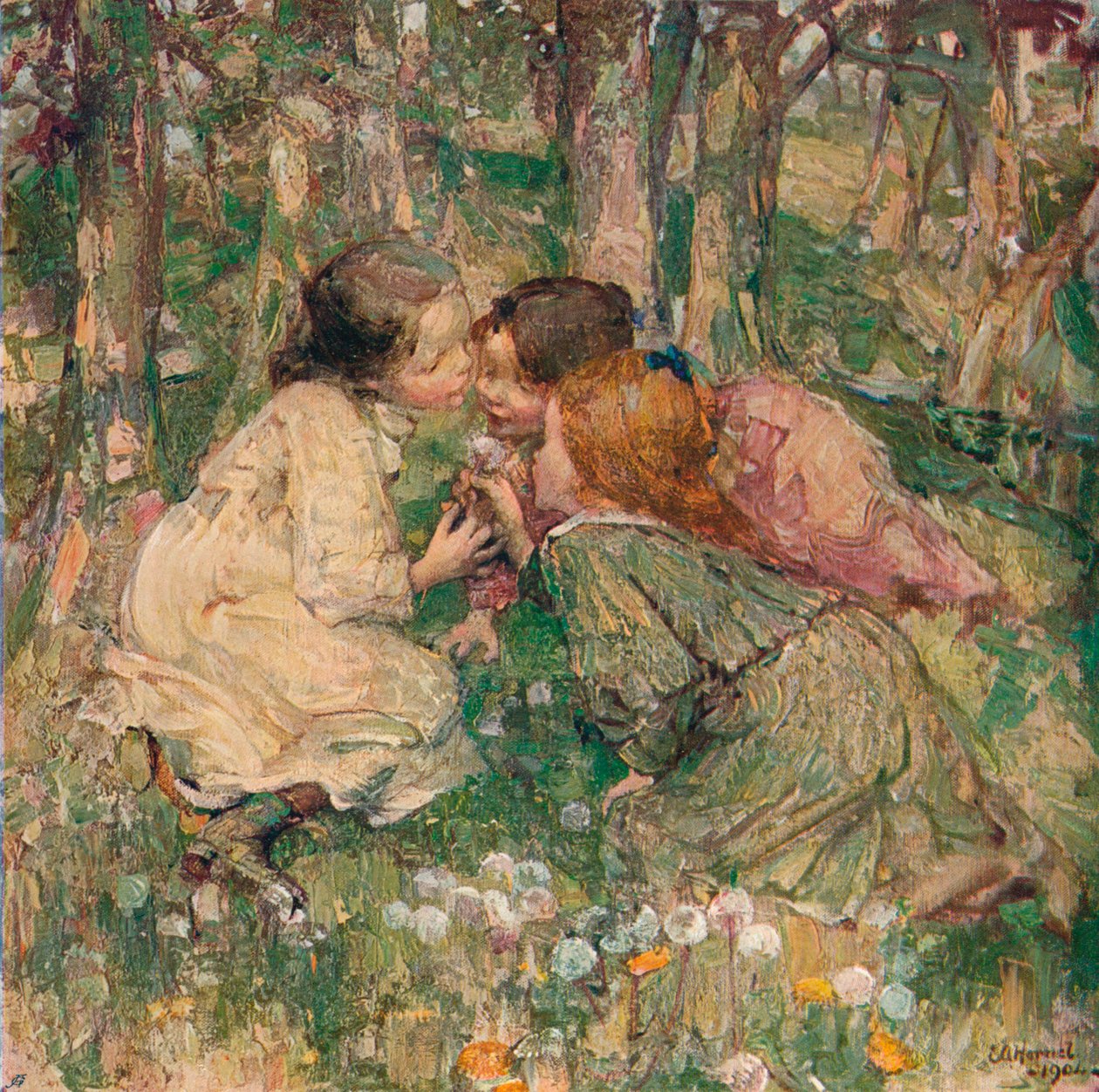 Che ore sono, c1904 da Edward Atkinson Hornel