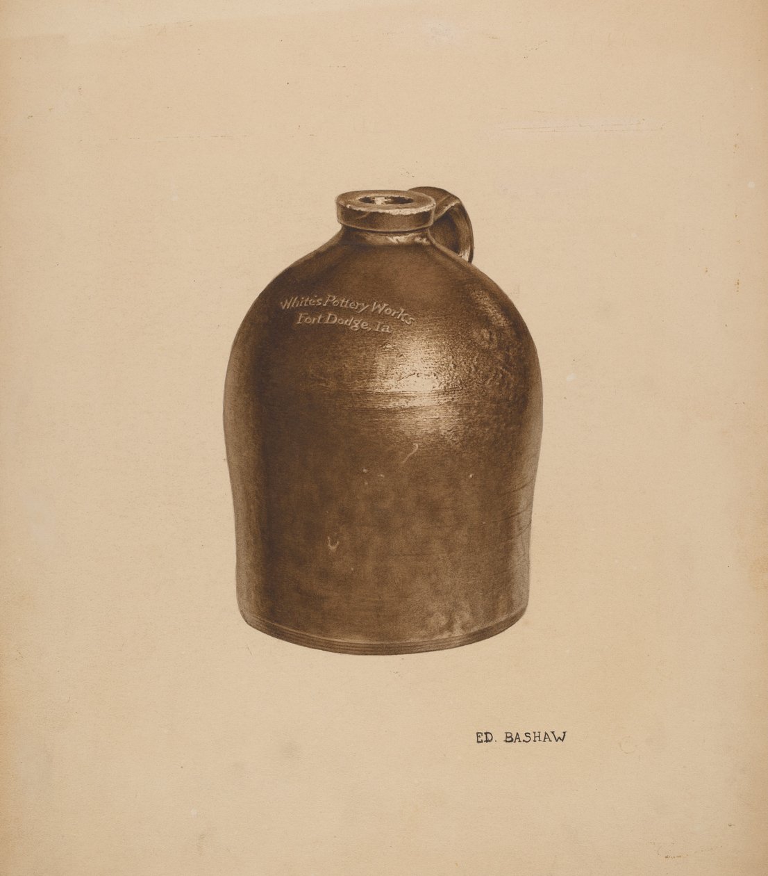 Boccale di latte in ceramica da Edward Bashaw