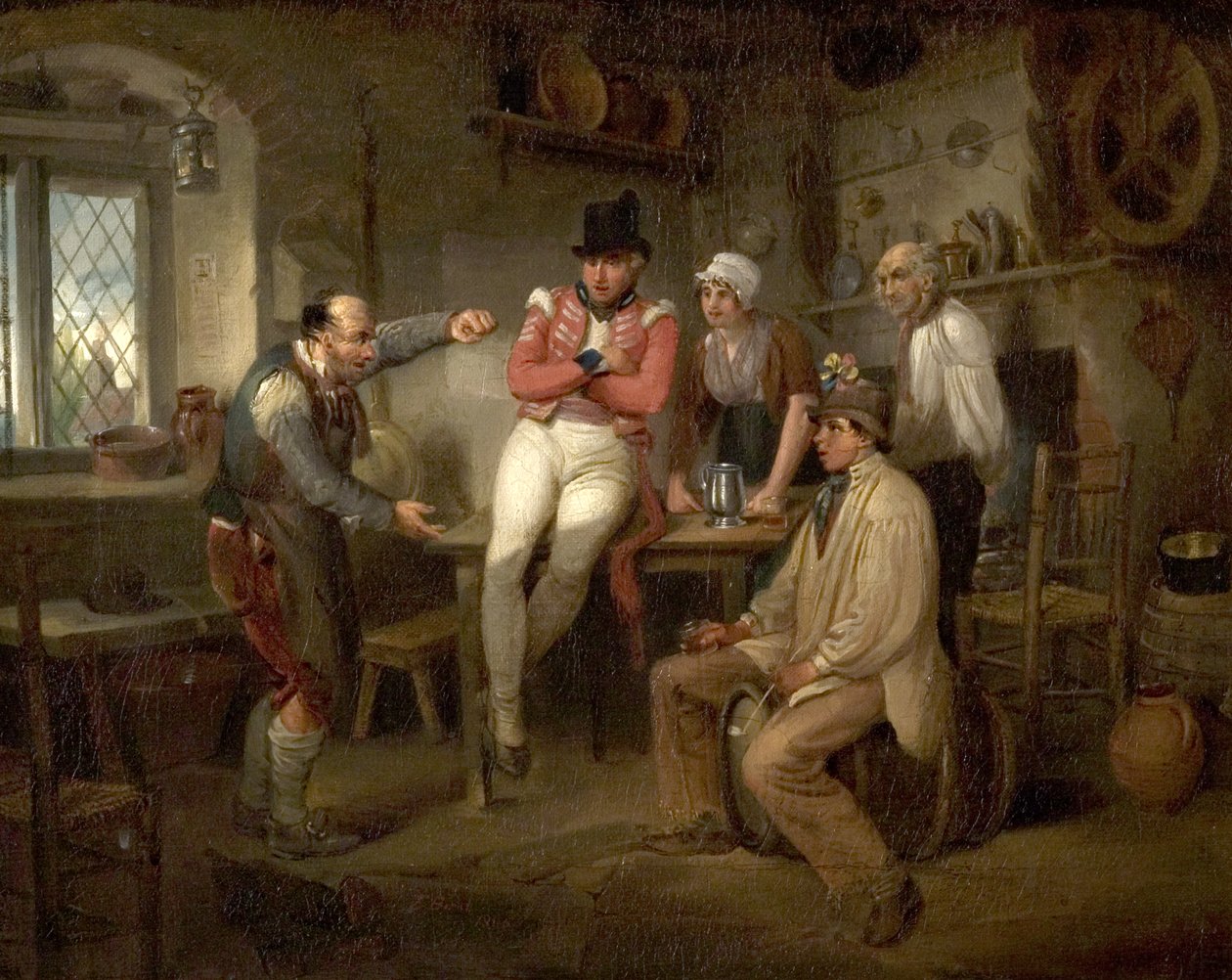 La recluta, 1806 da Edward Bird