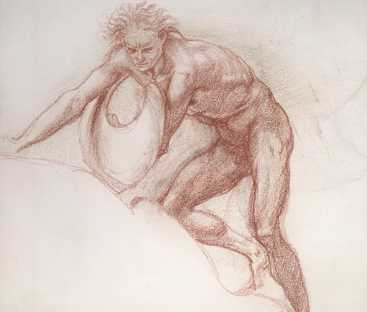 Nudo maschile, studio per Ercole da Edward Burne Jones