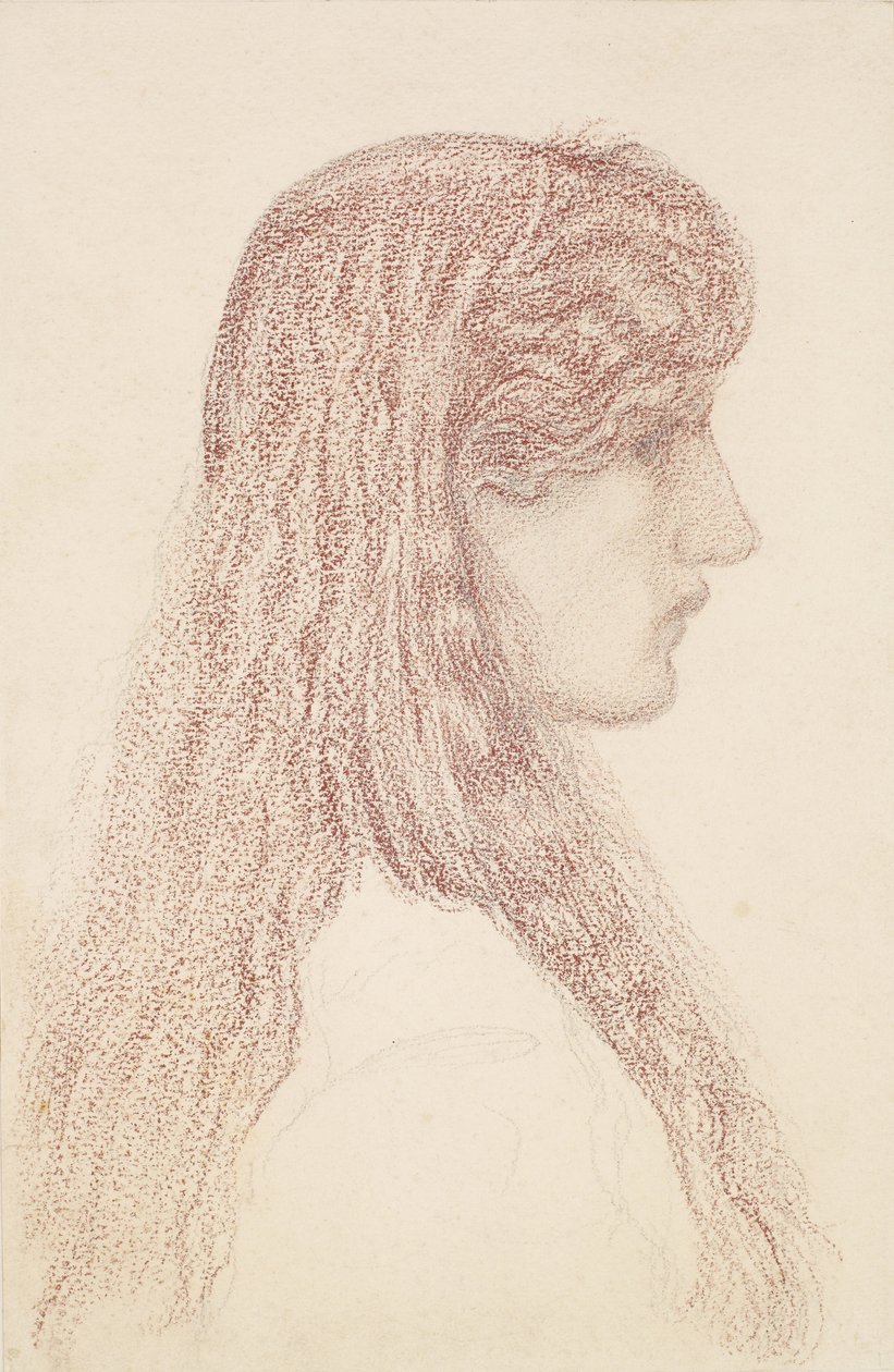 Maria Zambaco - Studio di profilo da Edward Burne Jones