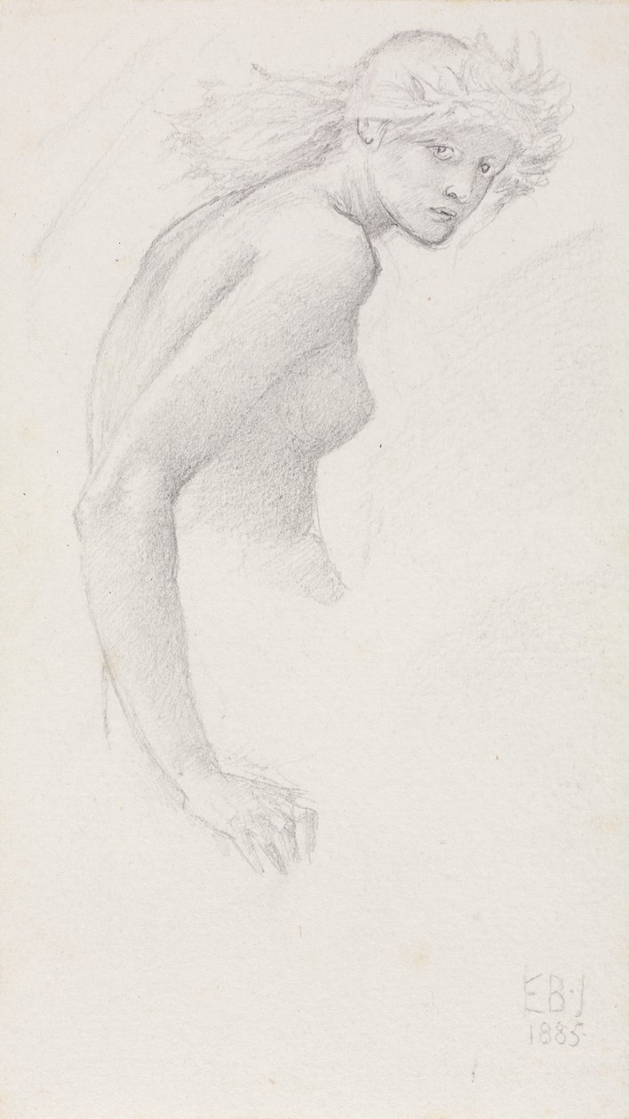 Studio di una figura femminile da Edward Burne Jones