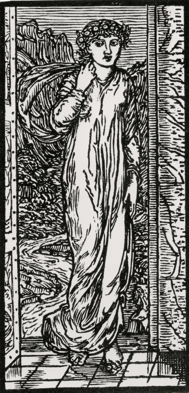 Psiche nel giardino da Edward Coley (after) Burne Jones