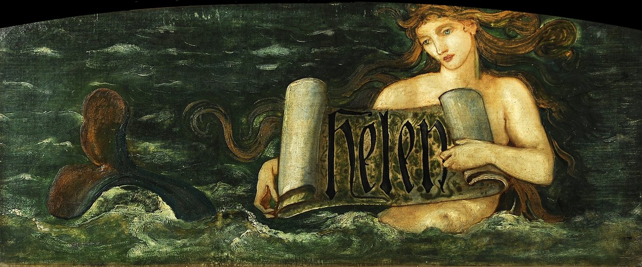 Elena, una sirena, c.1880 da Edward Burne Jones
