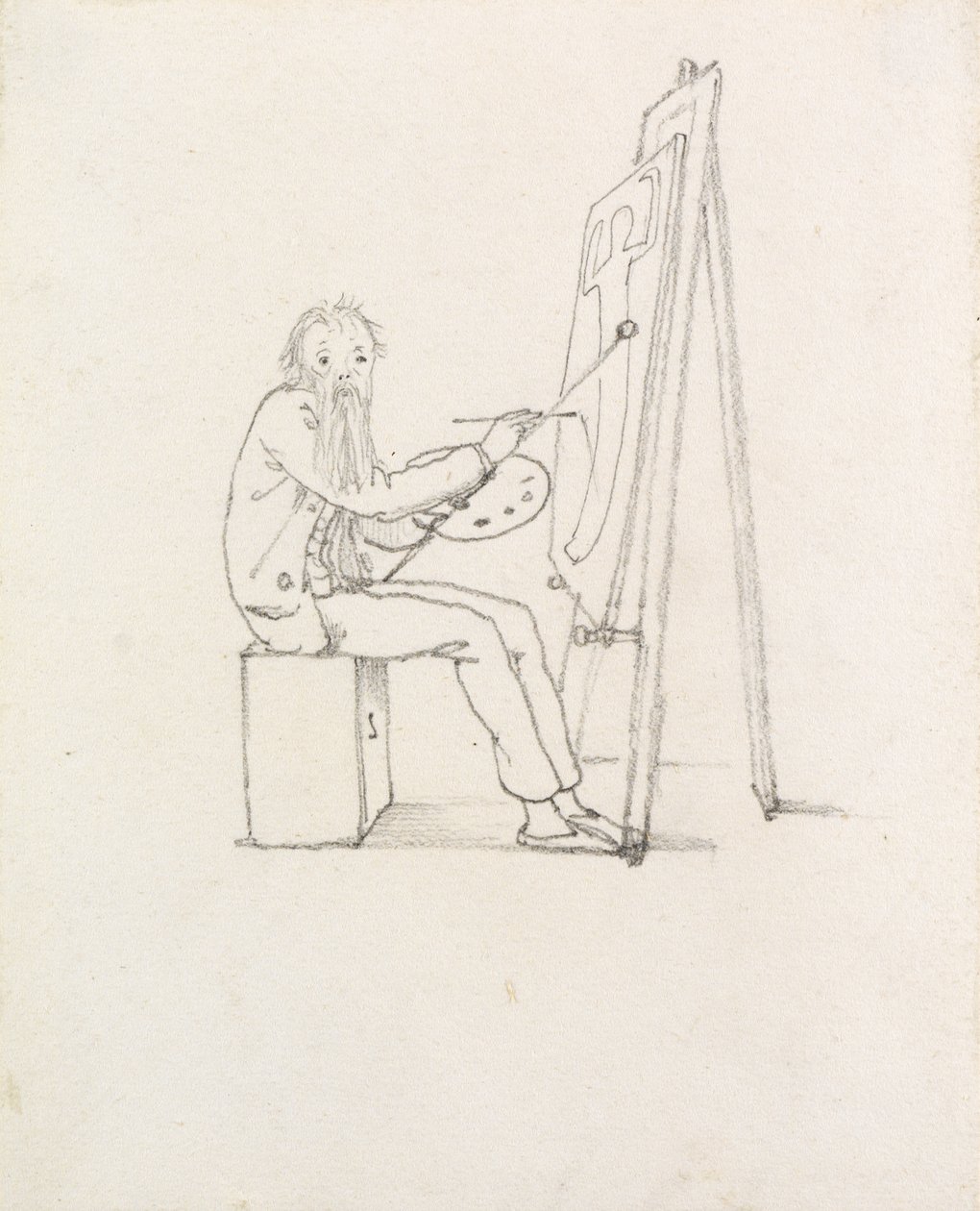 Auto-caricatura, 1874 da Edward Burne Jones