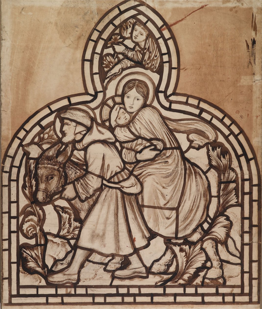 La fuga in Egitto da Edward Burne Jones