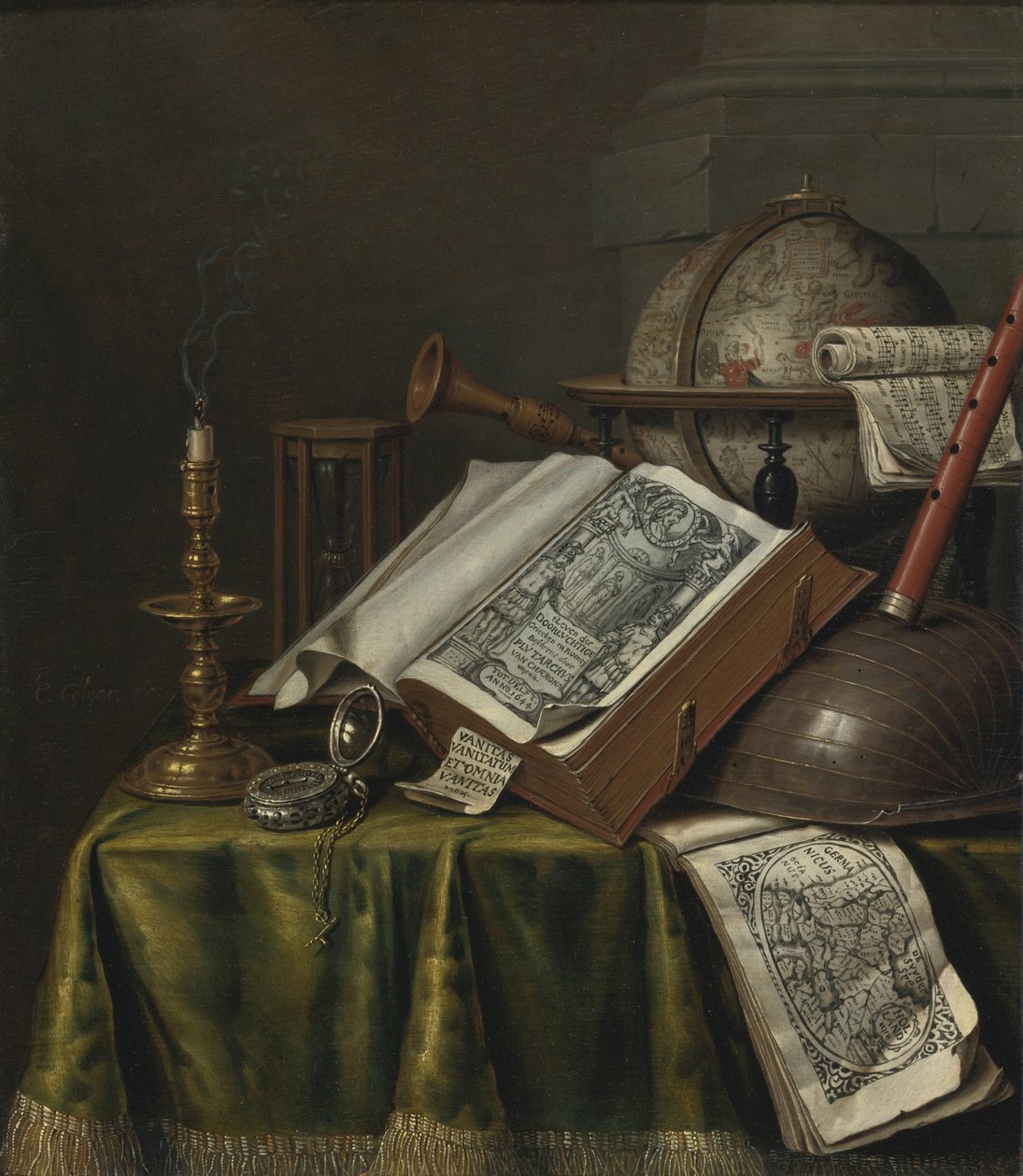 Natura morta vanitas da Edward Collier