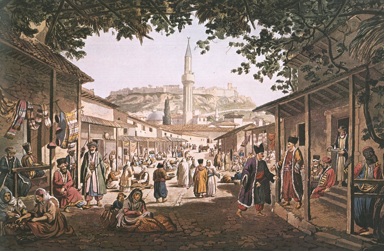 Greco: Il bazar di Atene da Edward Dodwell