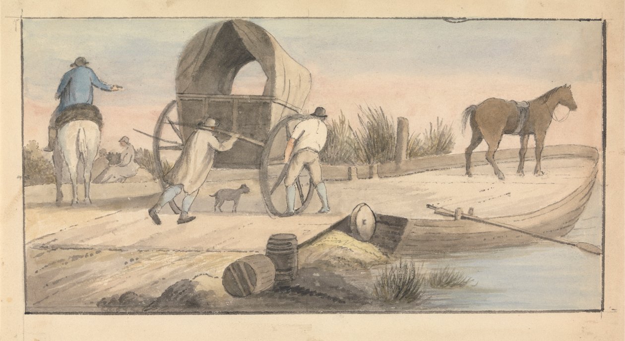 Imbarco sul traghetto da Edward Francis Burney