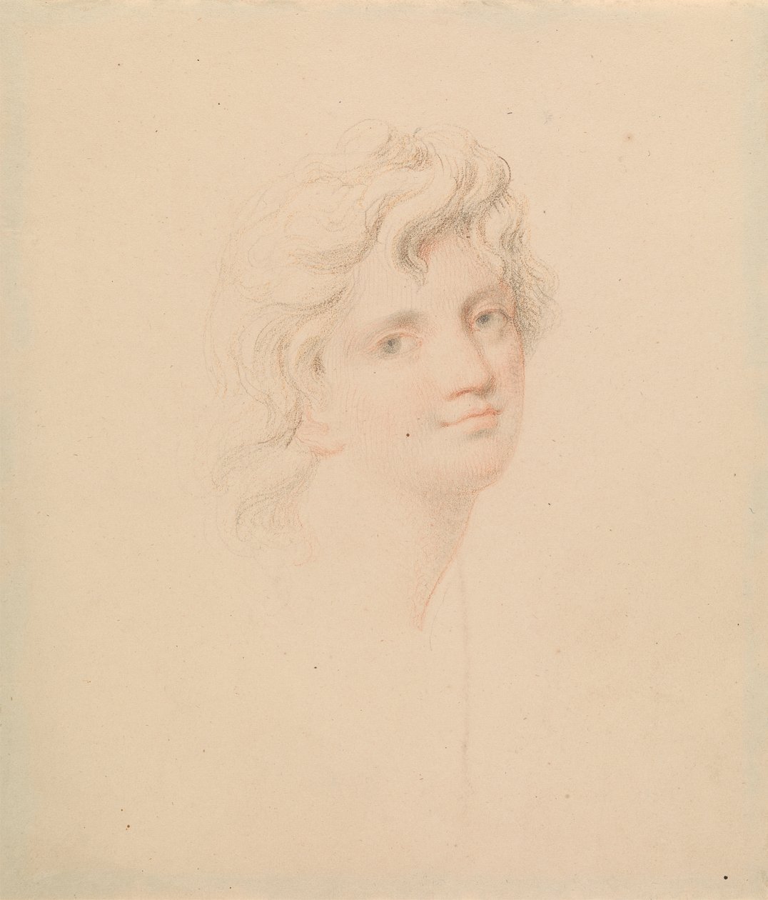 Studio di testa femminile da Edward Francis Burney