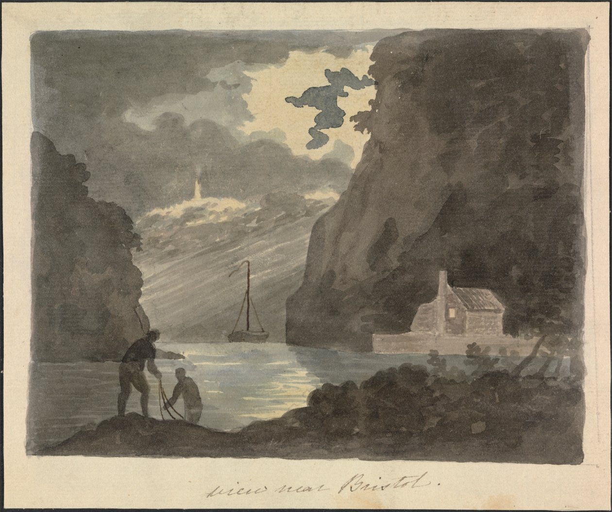 Vista vicino a Bristol da Edward Francis Burney