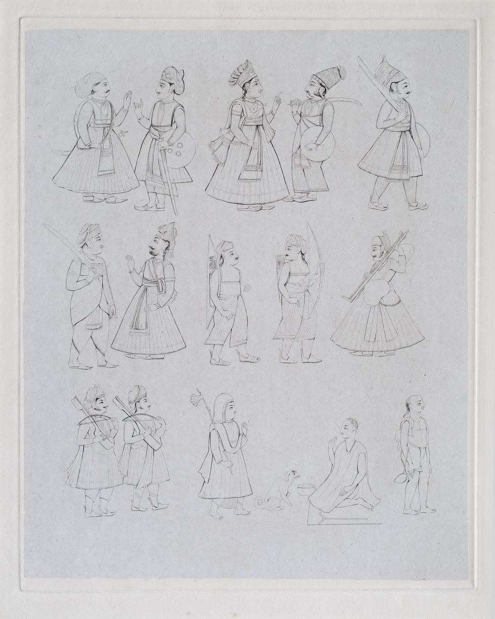 Figure che mostrano varie occupazioni da Edward Francis Finden