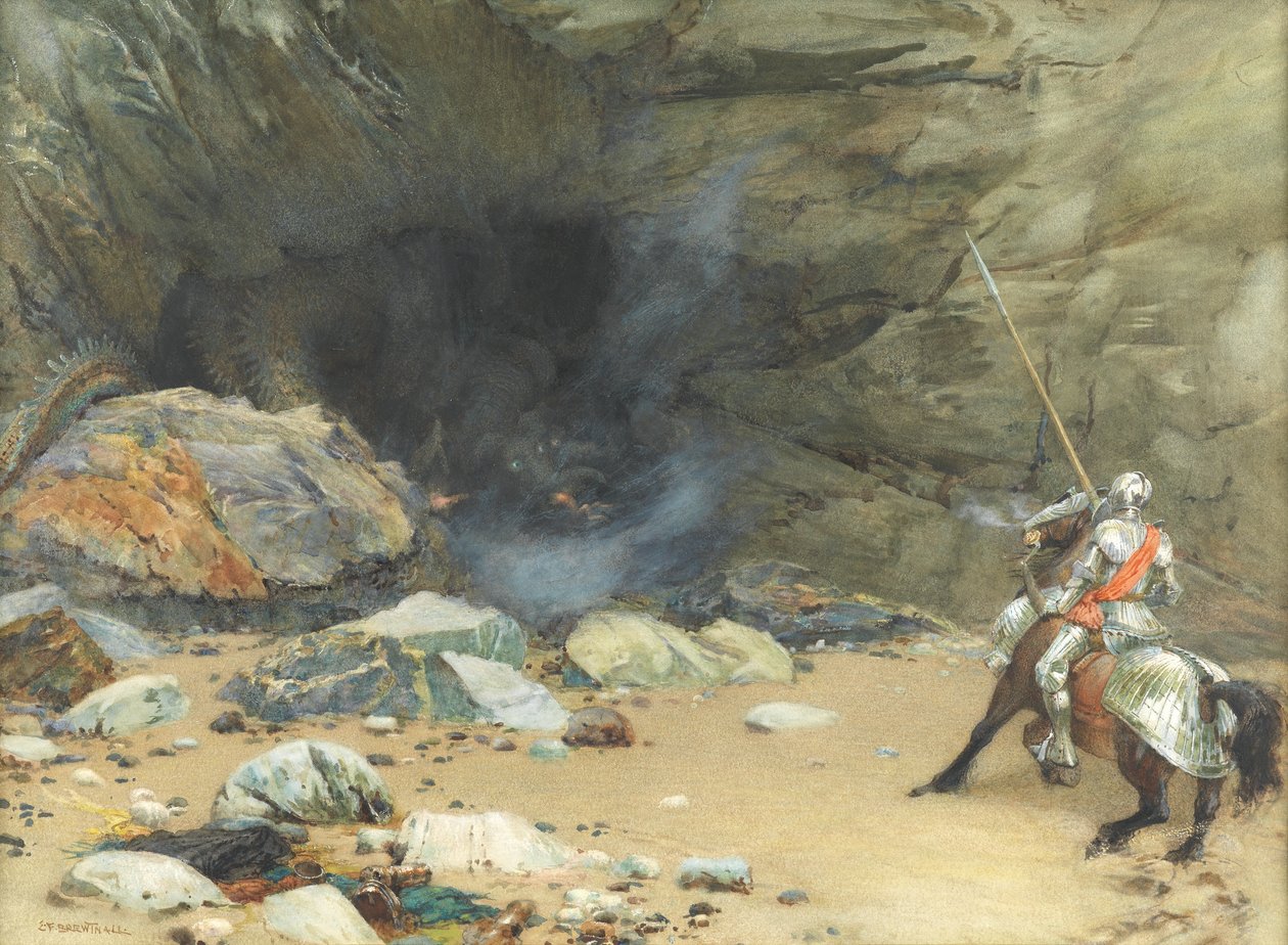 La caverna del drago da Edward Frederick Brewtnall