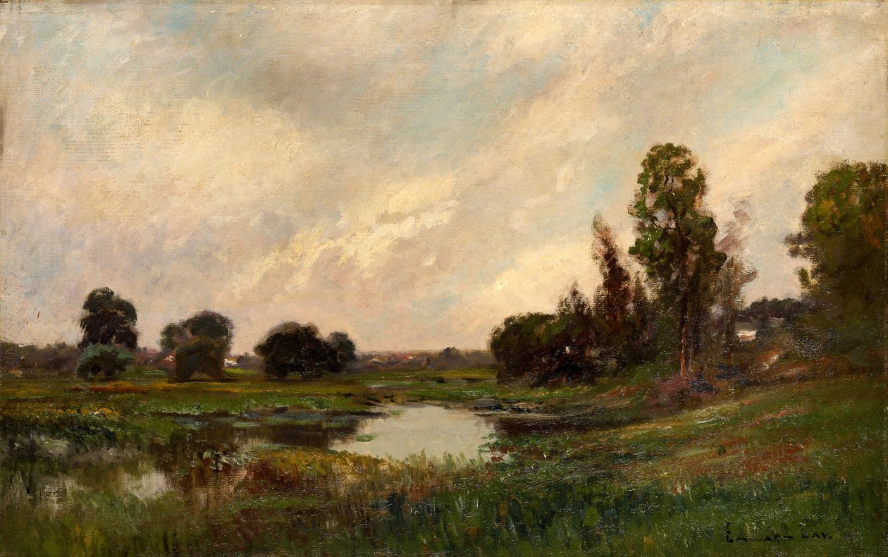 Il fiume, Sound Beach, Connecticut, ca. 1870-1907 da Edward Gay