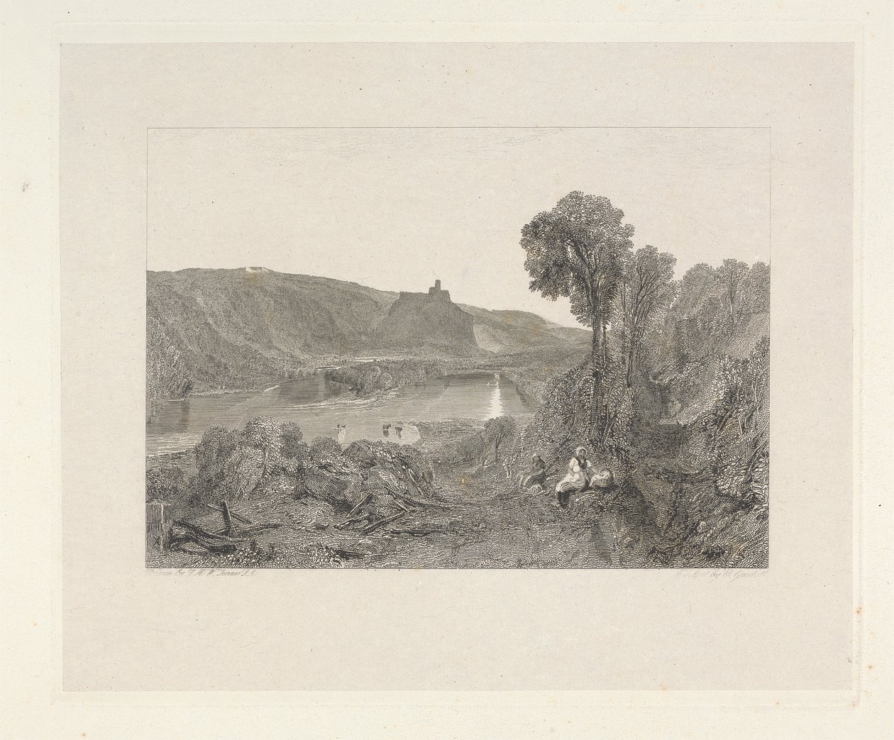 Castello di Prudoe, Northumberland da Edward Goodall