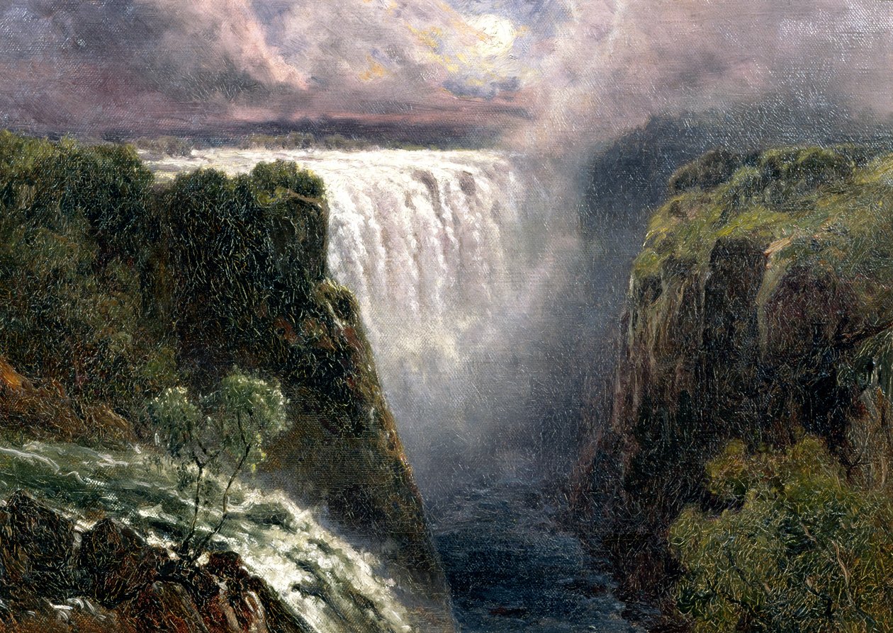 Una vista delle Cascate Vittoria da Edward Henry Holder