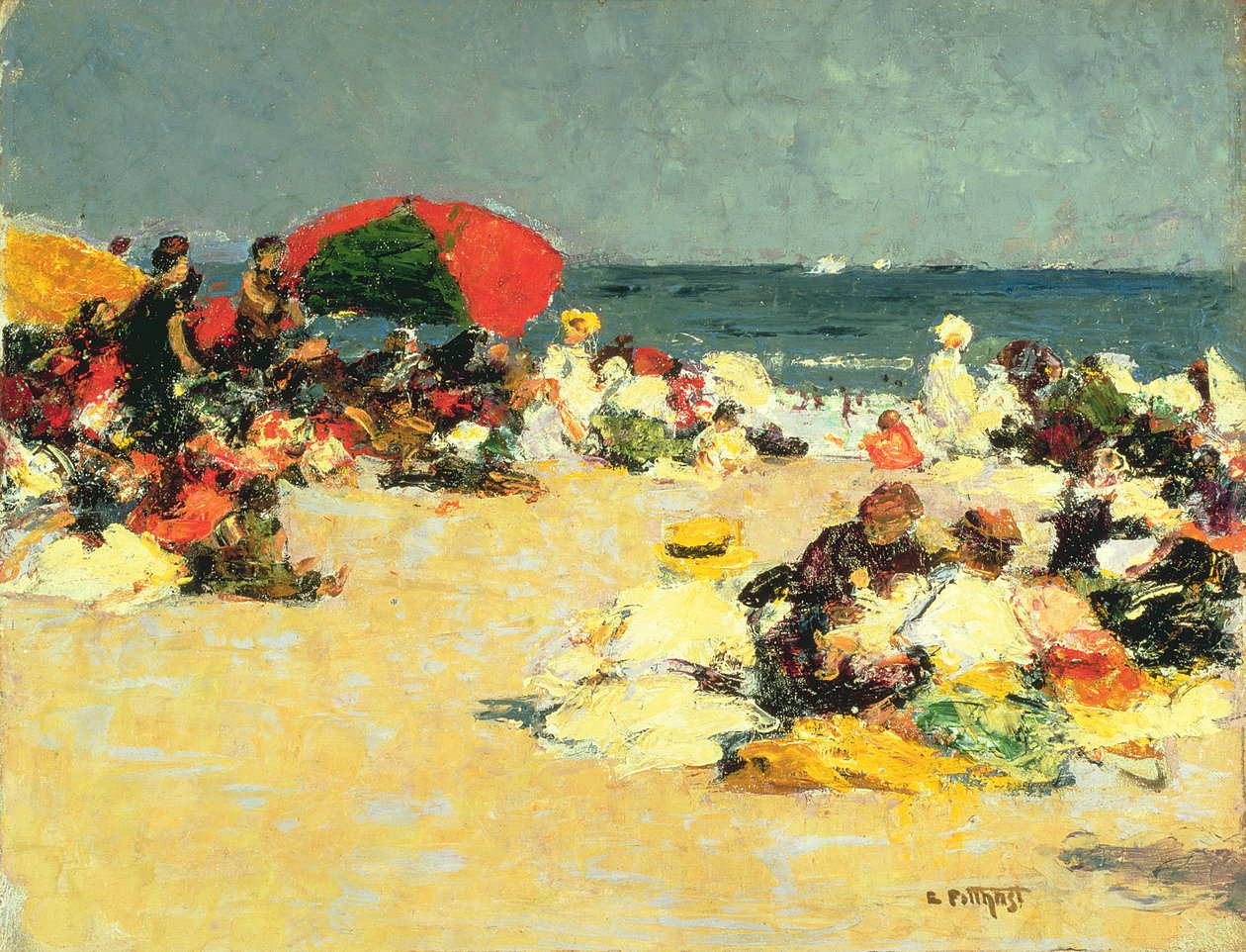 Sulla spiaggia da Edward Henry Potthast