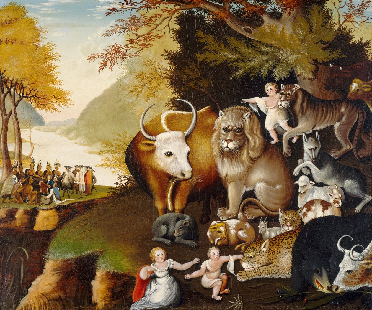 Regno pacifico, c.1834 da Edward Hicks