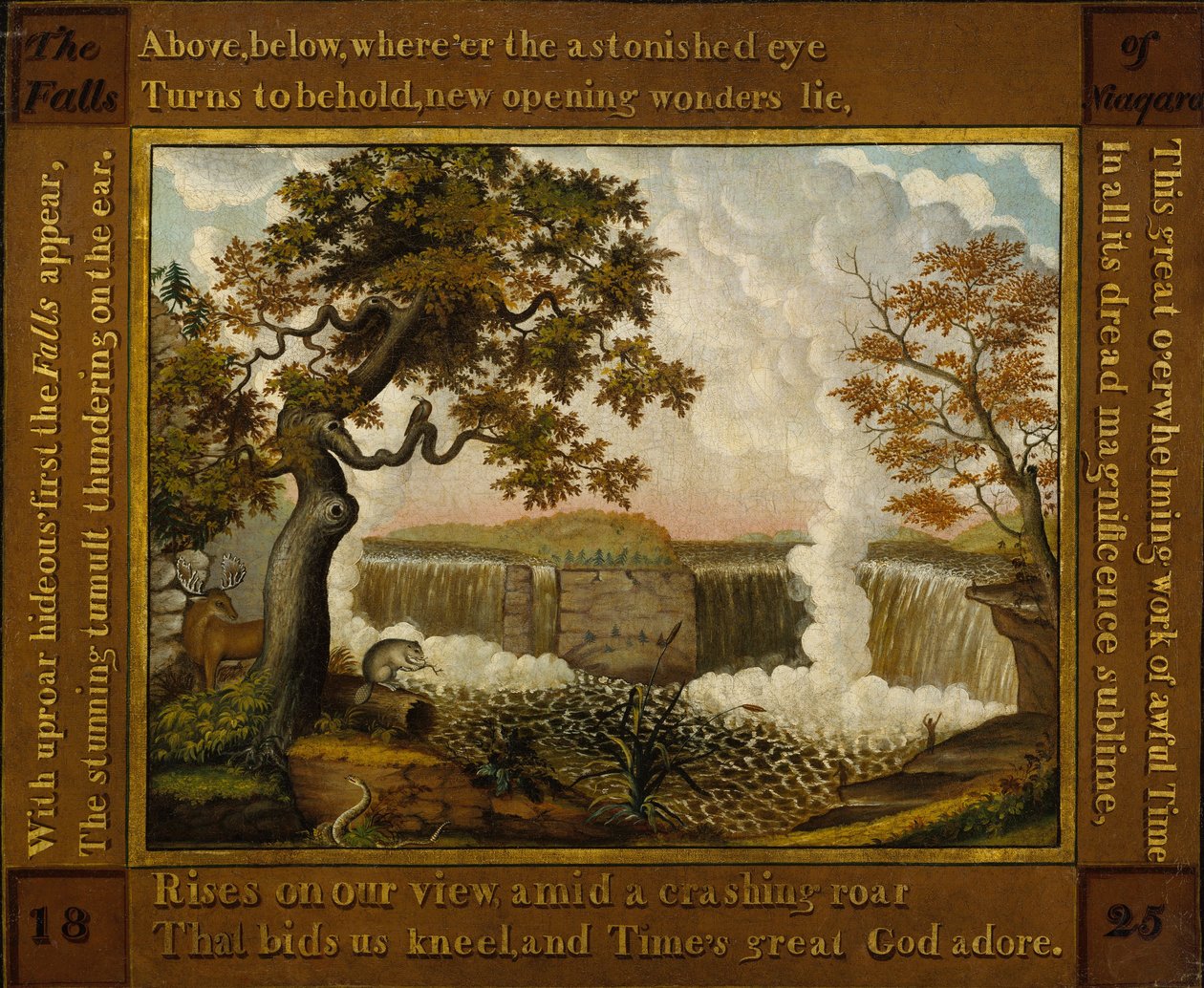 Le cascate del Niagara, ca. 1825 da Edward Hicks