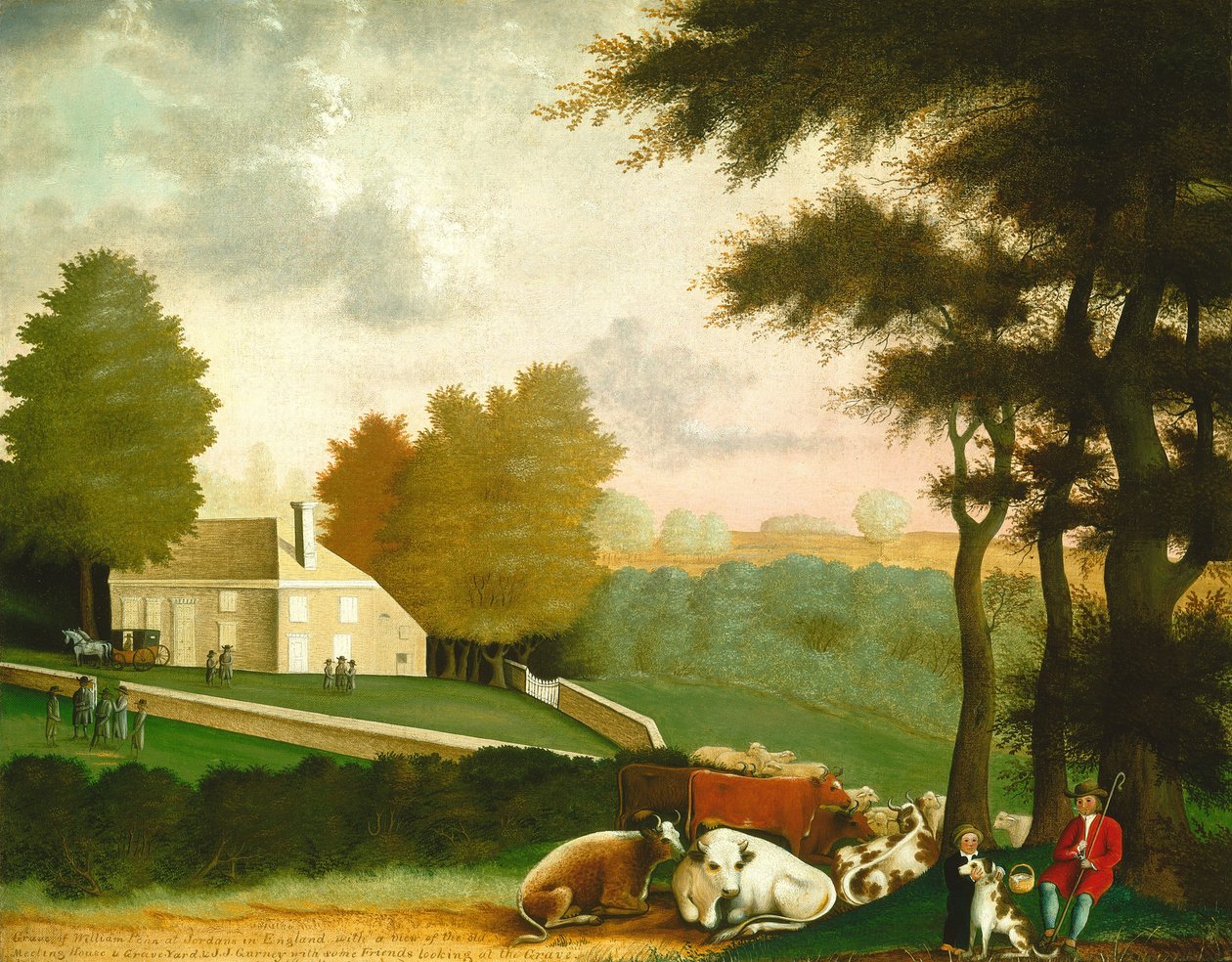 La tomba di William Penn da Edward Hicks