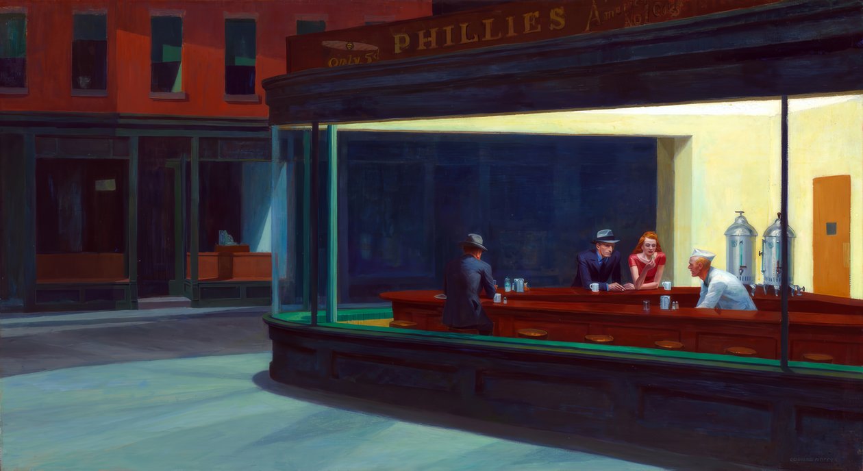 Nighthawks da Edward Hopper