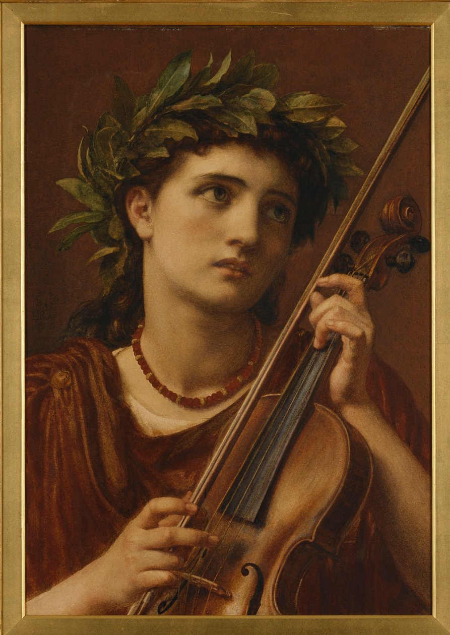 Musica, fanciulla celeste, 1889 da Edward John Poynter