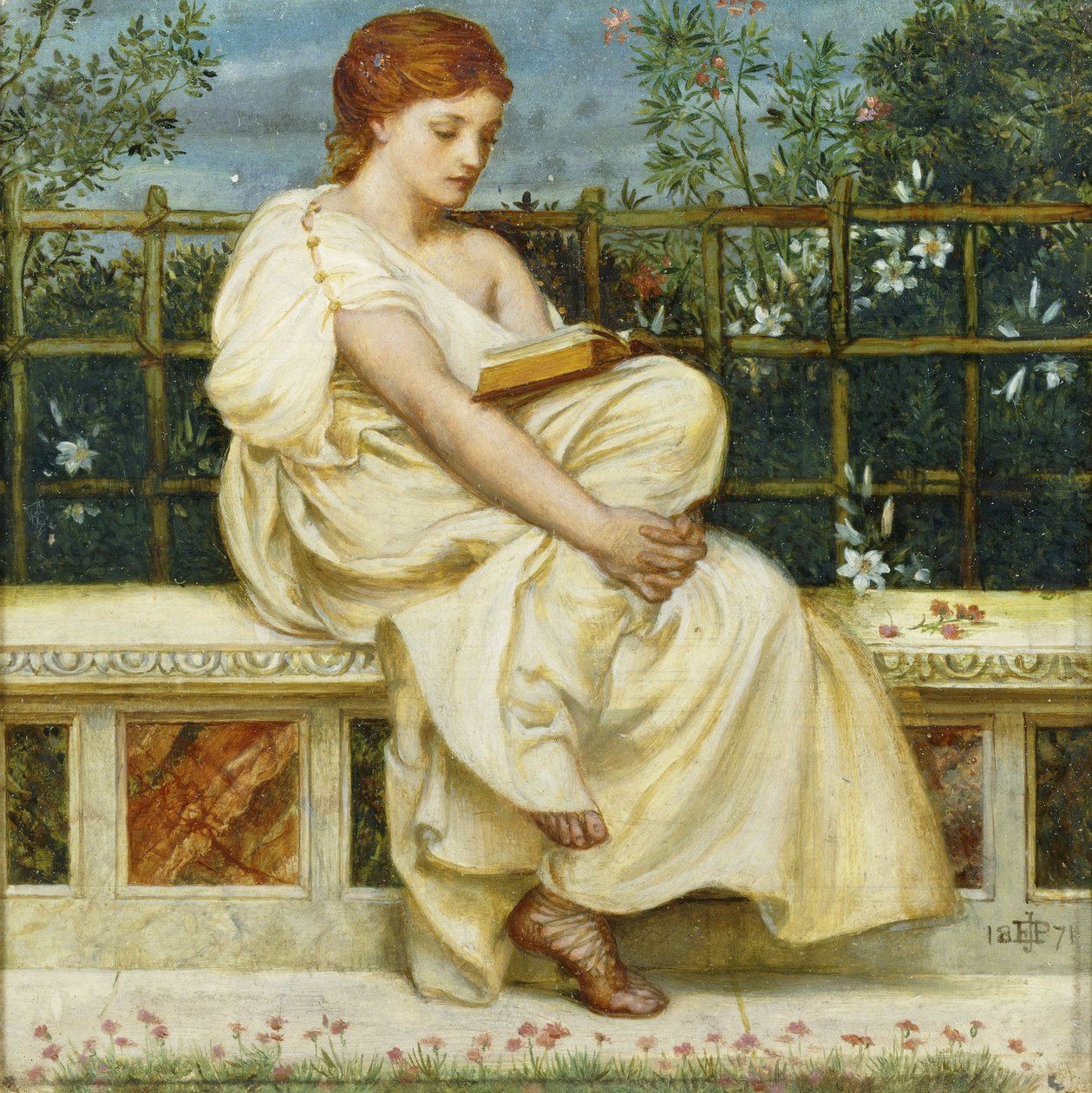 Lettura, 1871 da Edward John Poynter
