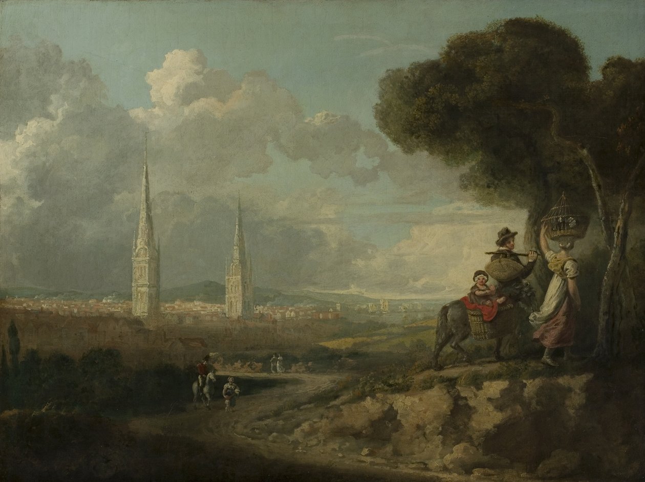 Coventry da Hillfields, c.1807 da Edward Junior Rudge