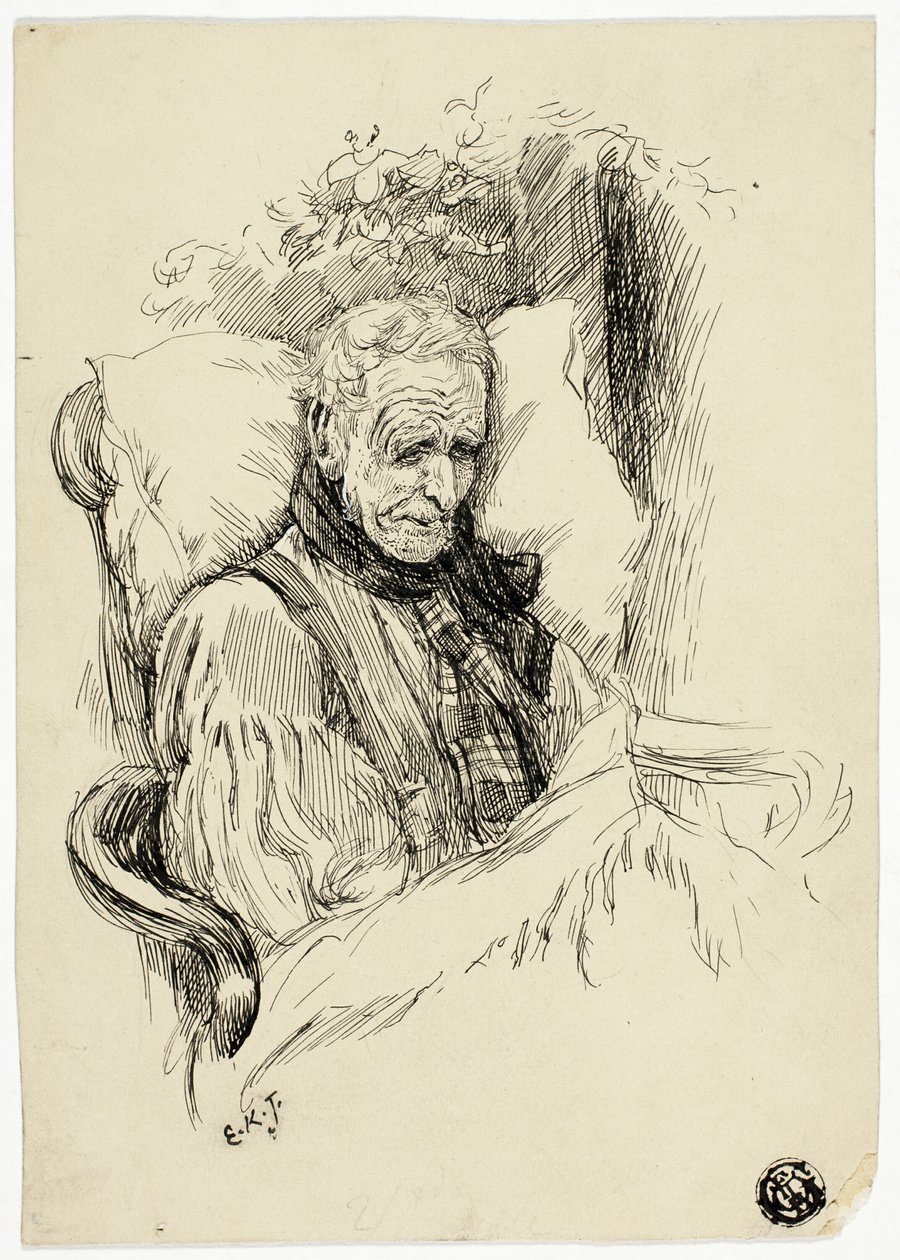 Vecchio morente da Edward Killingworth Johnson
