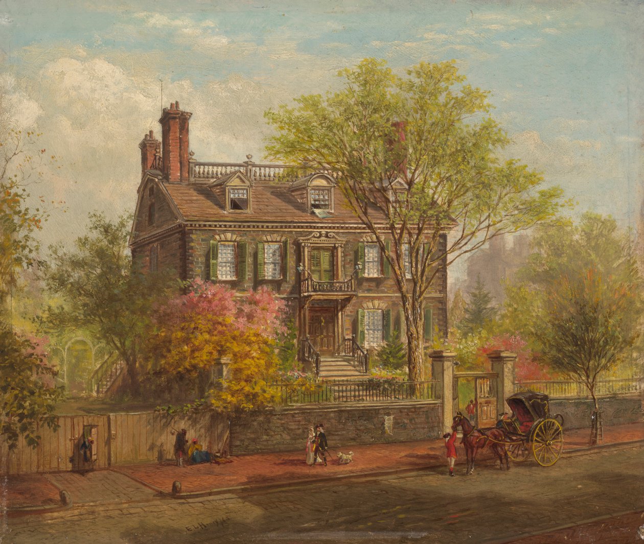 La Casa di John Hancock da Edward Lamson Henry