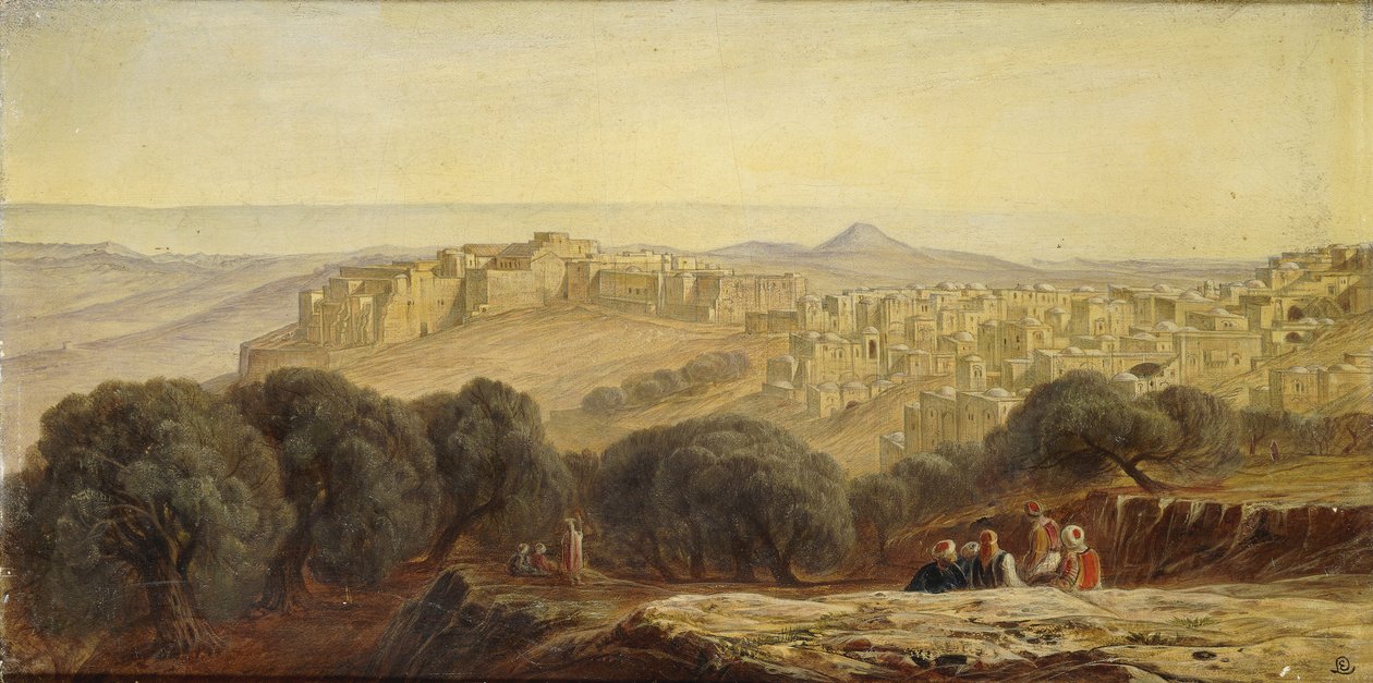 Betlemme, 1873 da Edward Lear