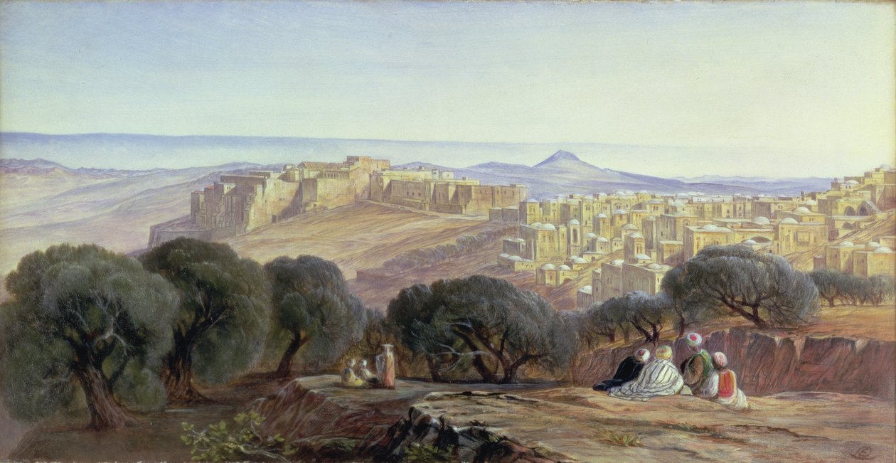 Betlemme, 1879 da Edward Lear