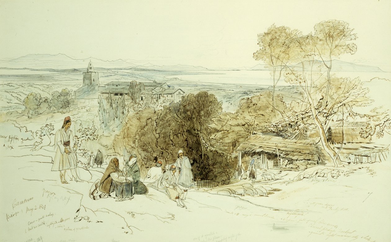 Camerino, 1849 da Edward Lear