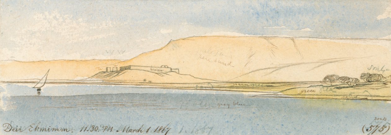 Deir Ekhmim da Edward Lear
