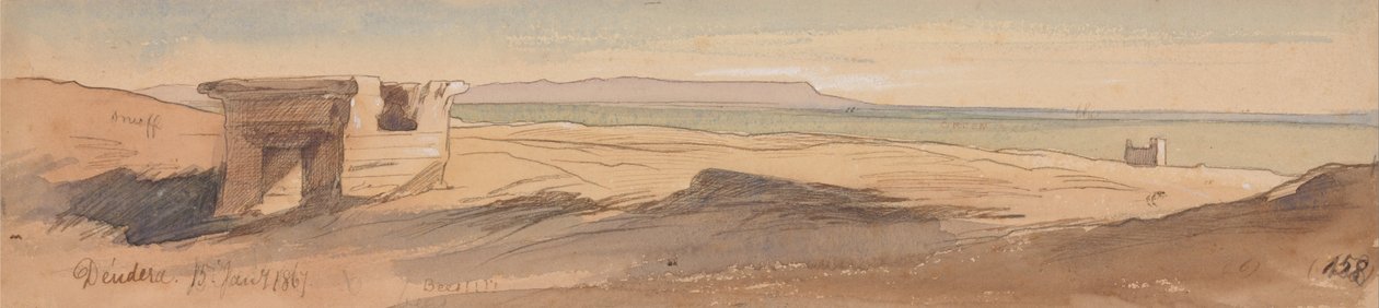 Dendera, 15 gennaio 1867 (158) da Edward Lear