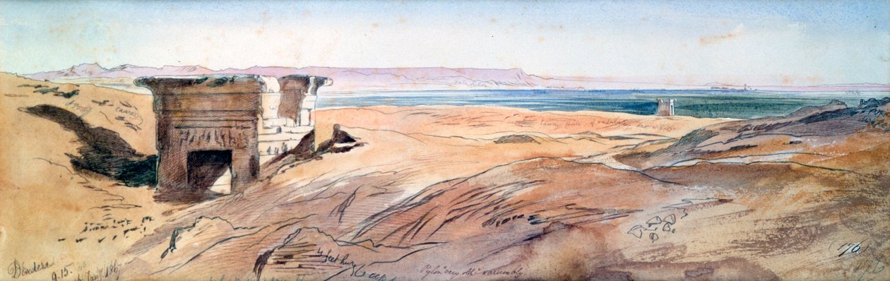 Dendera da Edward Lear