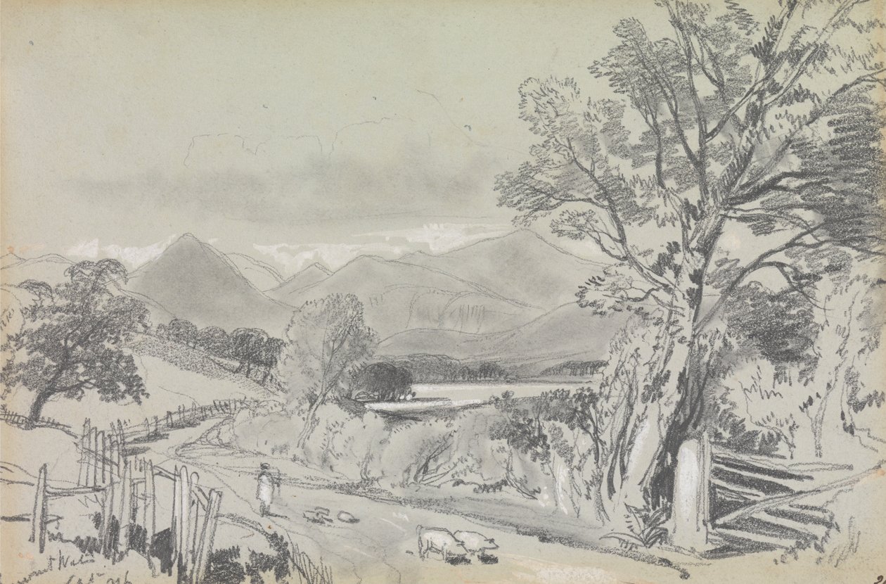 Derwentwater, settembre 1836 da Edward Lear