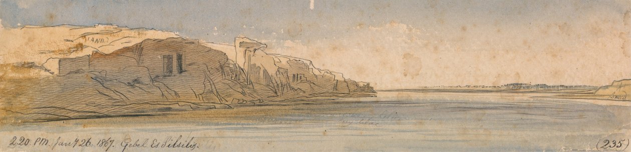 Gebel Es Silsilis da Edward Lear