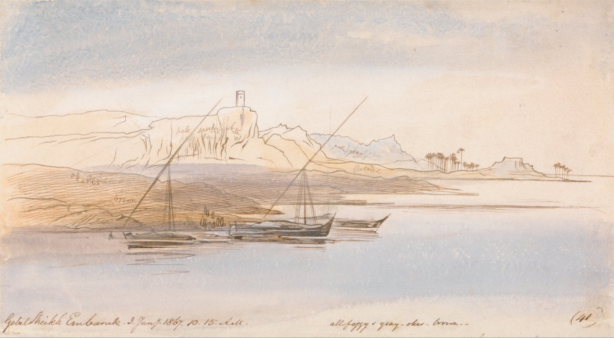 Gebel Sheikh Embarak da Edward Lear