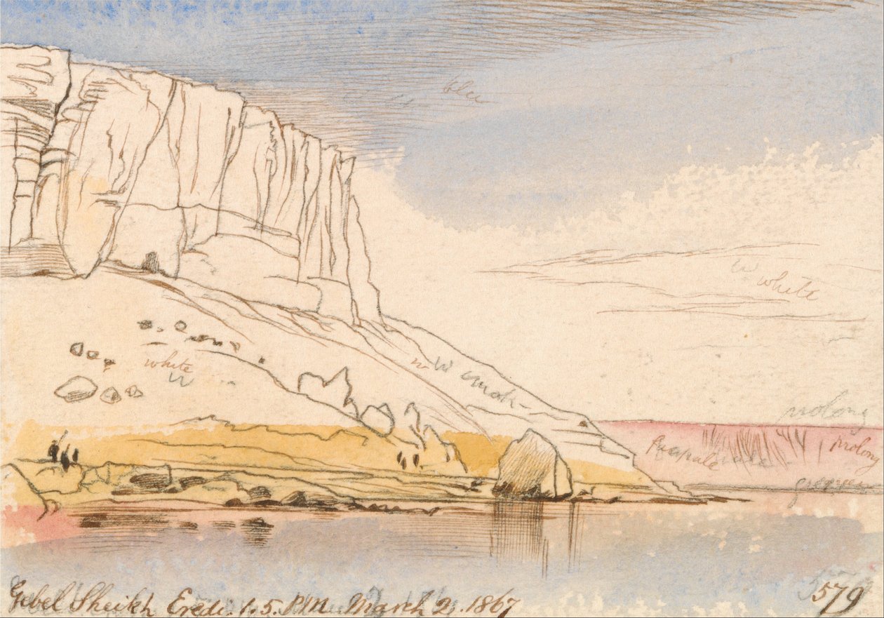 Gebel Sheikh Eredi da Edward Lear