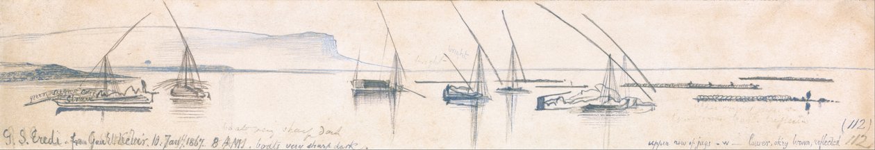 Gebel Sheikh Eredi from Gau el Kebir da Edward Lear