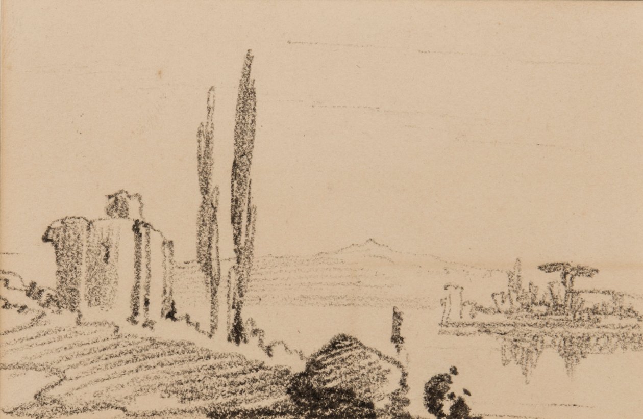 Capriccio italiano, c.1837 da Edward Lear