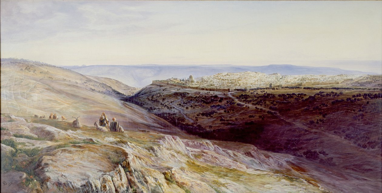 Gerusalemme, 1865 da Edward Lear
