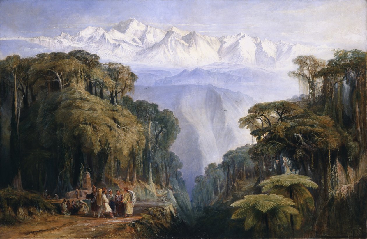 Kinchenjunga da Darjeeling da Edward Lear