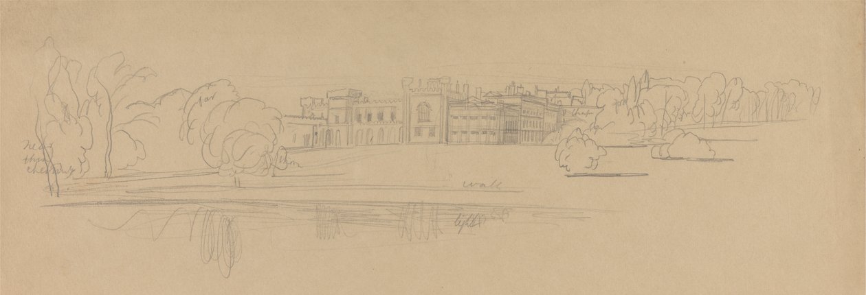 Knowsley Hall da Edward Lear